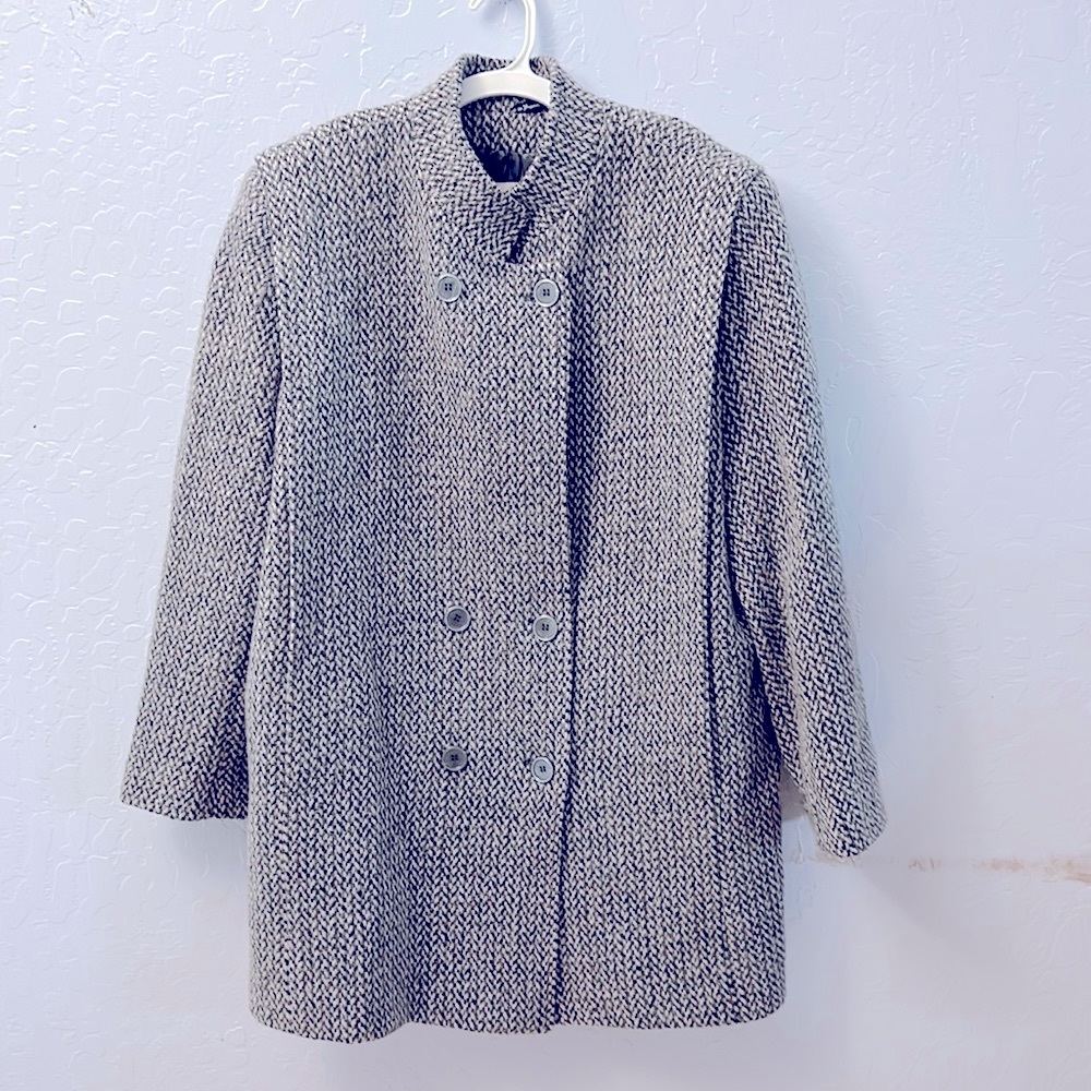 Jennifer Moore Gray White Coat